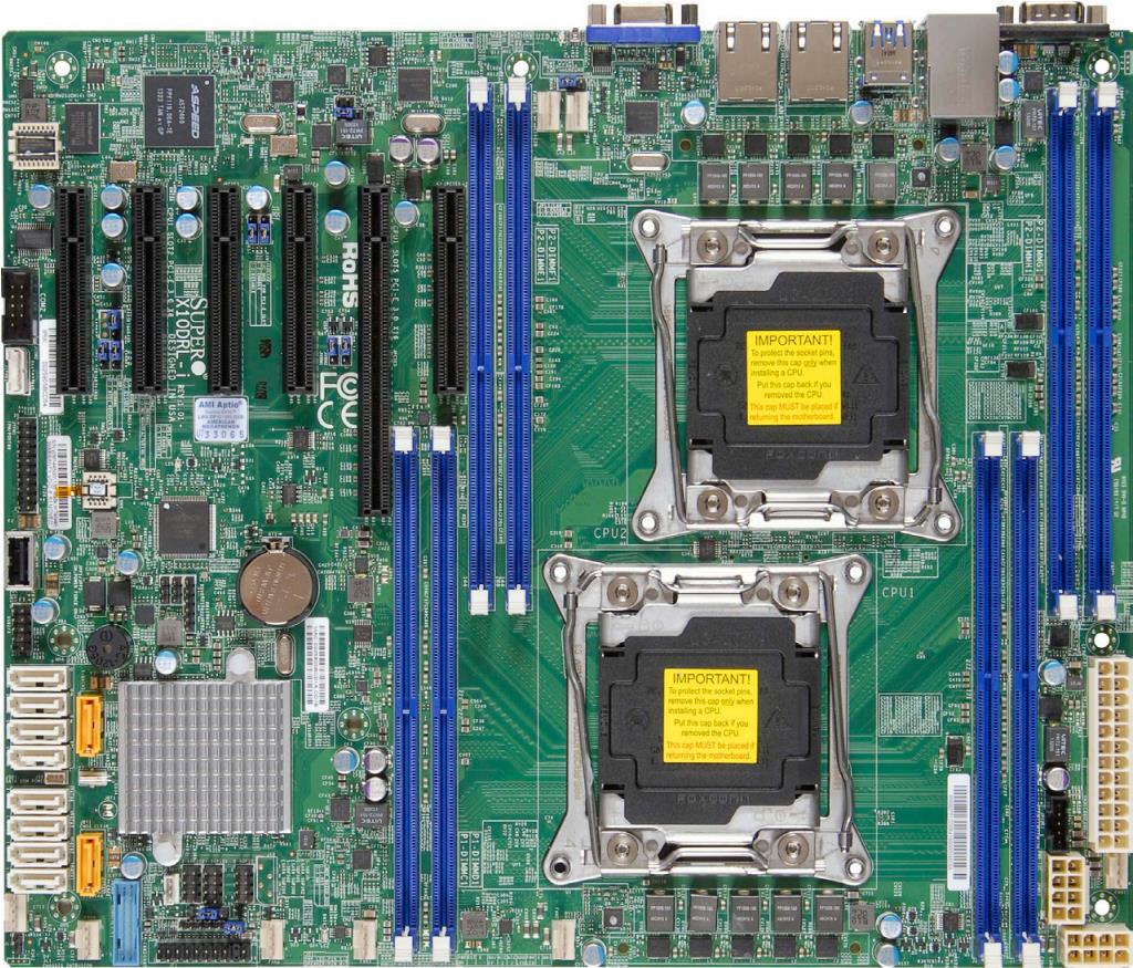 Купить SUPERMICRO X10DRL-i - Motherboard - ATX - LGA2011-v3-Sockel - 2 Unterstützte CPUs - C612 Chipsatz - USB 3.0 - 2 x Gigabit LAN - Onboard-Grafik - für SC213, SC732, SC823, SC826, SC833, SC842 (MBD-X10DRL-I-O) в магазине wardena.ru