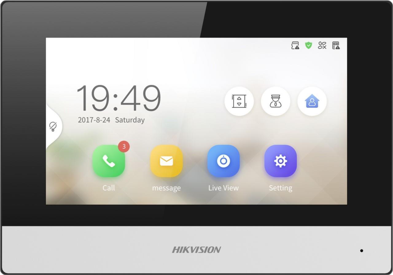 Купить Hikvision DS-KH6320Y-WTE2(O-STD) - Video Indoor Sprechstelle mit 7\" Touch-Screen Video Gegensprechanlagen (305303991_D) в магазине wardena.ru