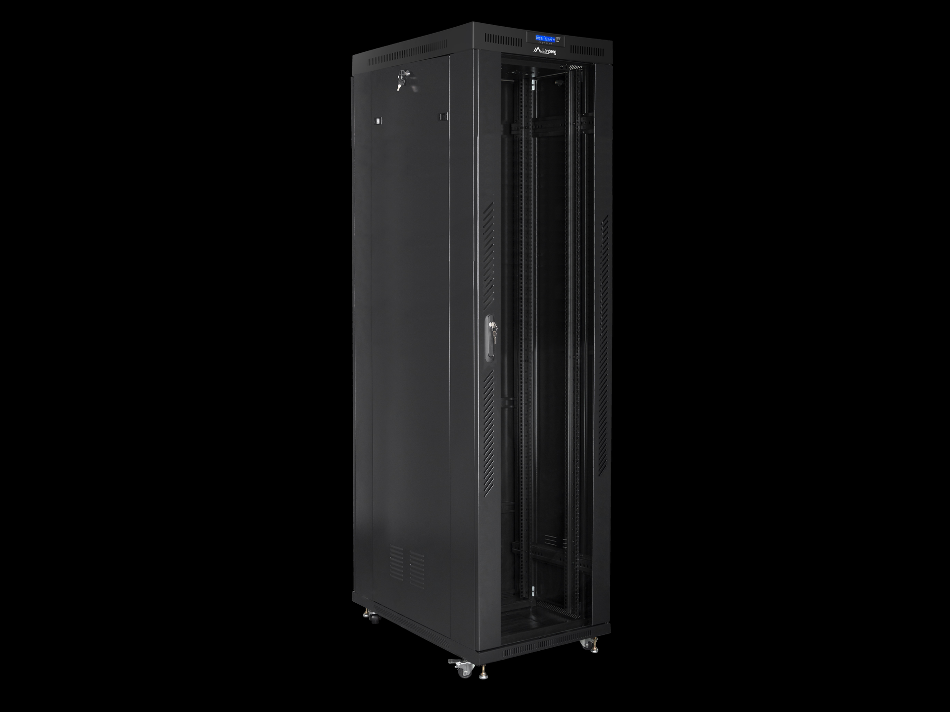 Купить Lanberg FF01-8047-12B Rack 47U Freistehendes Gestell Schwarz (FF01-8047-12B) в магазине wardena.ru