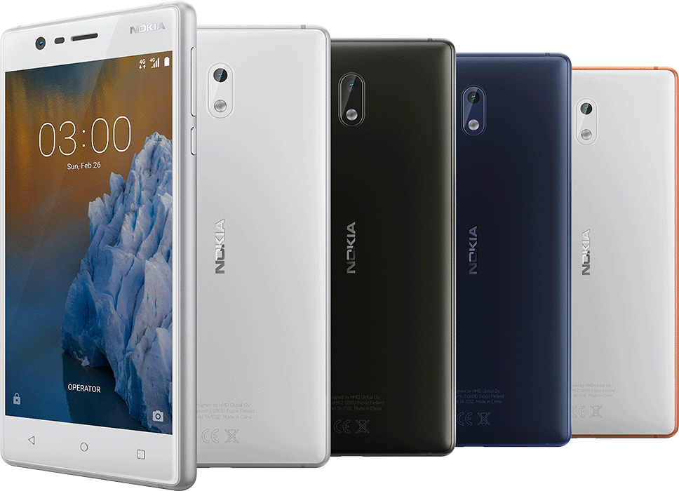 Купить Nokia 3 - 12,7 cm (5" ) - 16 GB - 8 MP - Android - 7.0 Nougat - Blau (11NE1L01A02) в магазине wardena.ru