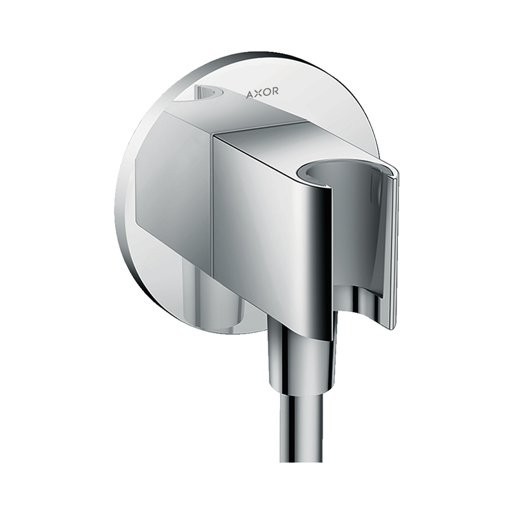 Купить Hansgrohe FixFit Шланговое подсоединение S с держателем хром 26487000 в магазине wardena.ru