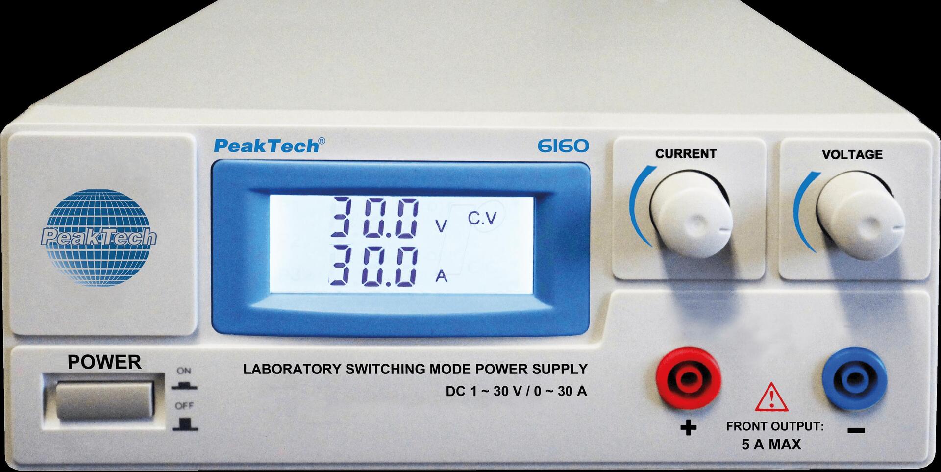 Купить PEAKTECH 6160 - Labornetzgerät, 1 - 30 V, 0 - 30 A (P 6160) в магазине wardena.ru