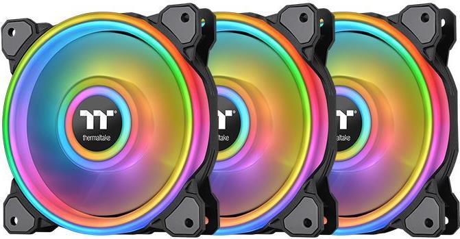 Купить Thermaltake Riing 12 RGB Fan TT Premium Edition - Gehäuselüfter - 120 mm (Packung mit 3) (CL-F088-PL12SW-A) в магазине wardena.ru