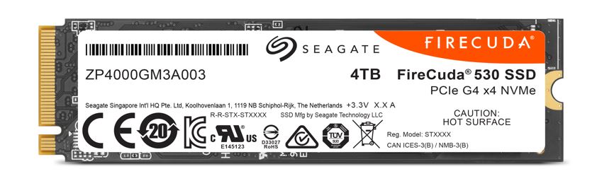 Купить Seagate FireCuda 530 NVMe SSD, PCIe 4.0 M.2 Typ 2280 - 4 TB (ZP4000GM3A013) в магазине wardena.ru