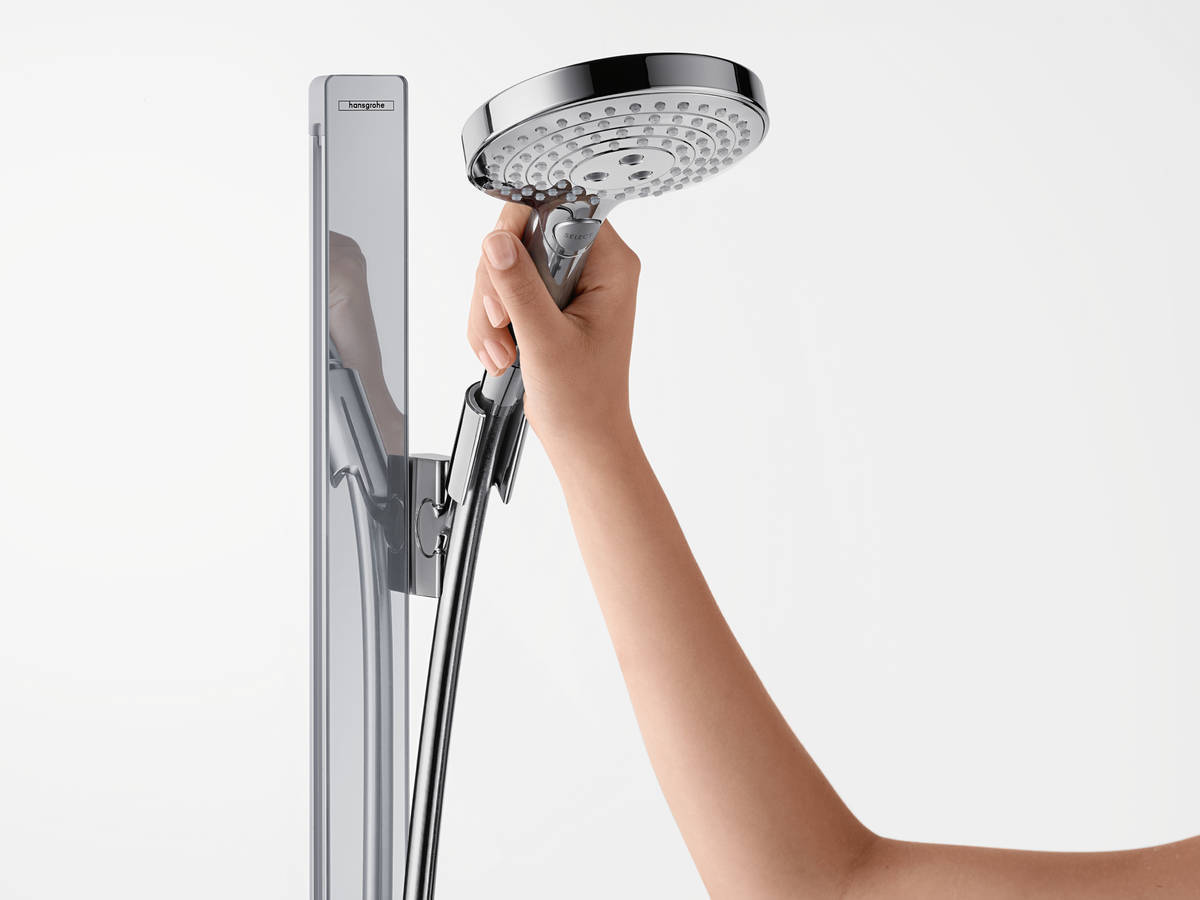 Купить Hansgrohe Raindance Select S Душевой набор 120 3jet со штангой 150 см и мыльницей хром 27646000 в магазине wardena.ru