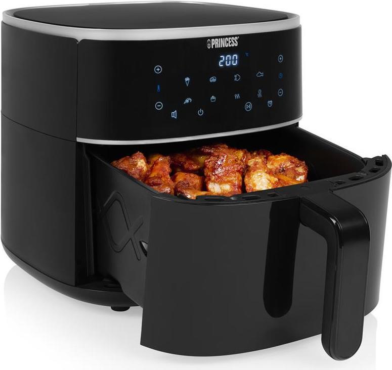 Купить Princess 01.182244.01.001 Digitaler Airfryer 6l - Heißluftfritteuse - 6 l - 200 °C - 6 Person(en) - Einzelbild - Schwarz (01.182244.01.001) в магазине wardena.ru