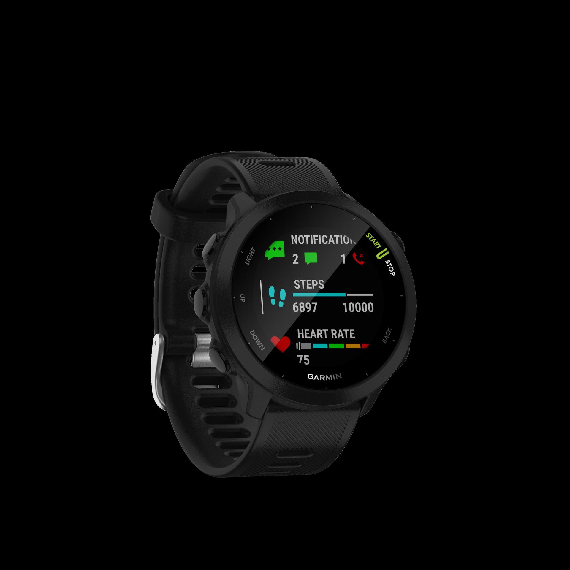 Купить Garmin Forerunner 55 - Schwarz - Sportuhr mit Band - Silikon - schwarz - Anzeige 2,63 cm (1,04") - Bluetooth, ANT+ - 37 g (010-02562-10) в магазине wardena.ru