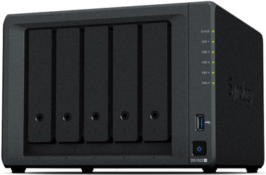 Купить Synology Disk Station DS1522+ - NAS-Server - 5 Schächte - SATA 6Gb/s - RAID 0, 1, 5, 6, 10, JBOD - RAM 8GB - Gigabit Ethernet - iSCSI Support (DS1522+) в магазине wardena.ru