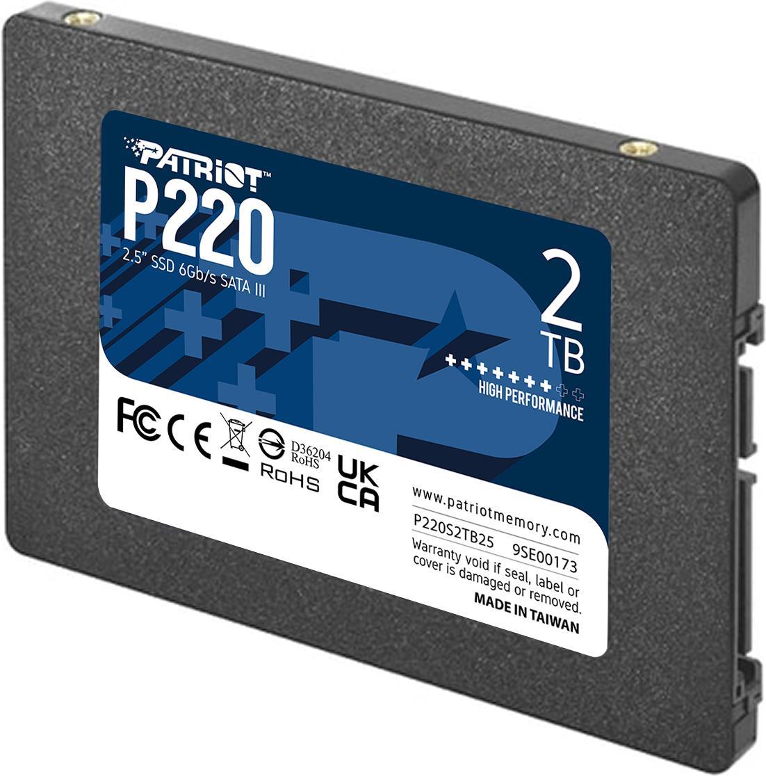 Купить Patriot Memory P220 2TB 2.5" 2000 GB Serial ATA III (P220S2TB25) в магазине wardena.ru