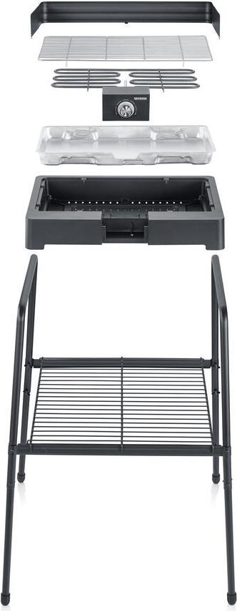 Купить Severin PG8566 Barbecue & Grill Elektro Schwarz 2200 W (PG8566) в магазине wardena.ru