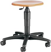 Купить Topstar Drehhocker "TEC 60 - Holz", Sitz Buche natur stufenlose Sitzhöhenverstellung mit Toplift (TÜV geprüft) (72260 HO1) в магазине wardena.ru