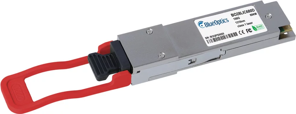 Купить Kompatibler Cisco QSFP-100G-ZR4-S BlueOptics BO28LIC680D QSFP28 Transceiver, LC-Duplex, 100GBASE-ZR4, Singlemode Fiber, internes WDM 4x1296-1309nm, 80KM, 0°C/+70°C, DDM (QSFP-100G-ZR4-S-BO) в магазине wardena.ru