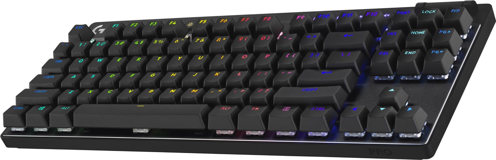 Купить Logitech G PRO X TKL - Tastatur - Gaming - Hintergrundbeleuchtung - kabellos - Bluetooth, 2.4 GHz - QWERTZ - Schweiz - Tastenschalter: Tactile - Schwarz (920-012132) в магазине wardena.ru
