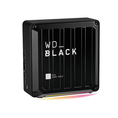 Купить WD_BLACK D50 Game Dock WDBA3U0020BBK - Dockingstation - Thunderbolt 3 - DP, Thunderbolt - HDD: 2 TB - GigE - EMEA (WDBA3U0020BBK-EESN) в магазине wardena.ru
