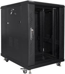 Купить Lanberg FF01-6815-12B Rack 15U Freistehendes Gestell Schwarz (FF01-6815-12B) в магазине wardena.ru