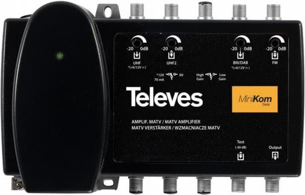 Купить Televes Verstärker MVN 437 4 Eingänge 37/27dB - 0 1 (MVN437) в магазине wardena.ru