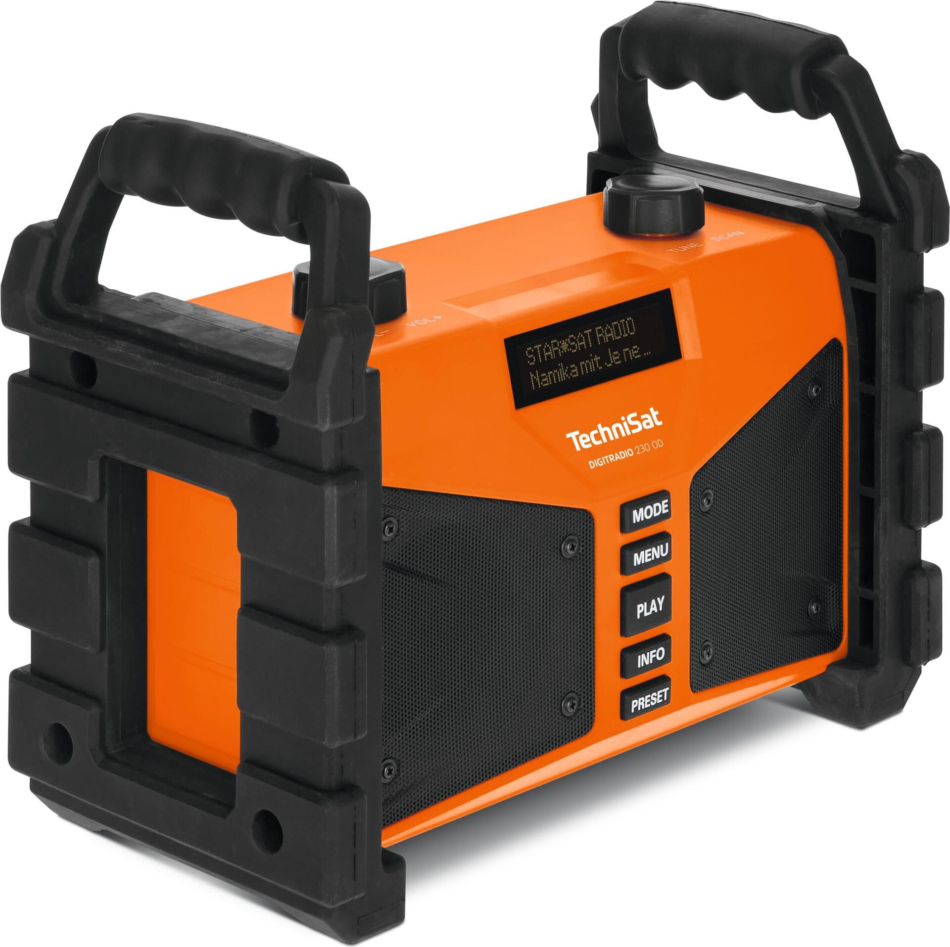 Купить TechniSat DigitRadio 230 OD - Tragbares DAB-Radio - 12 Watt - orange (0000/3907) в магазине wardena.ru