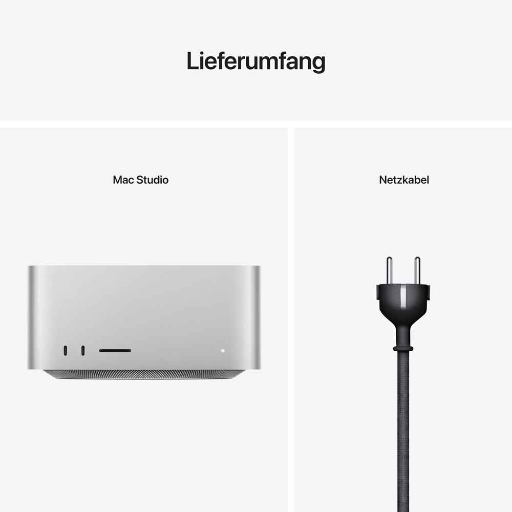 Купить Apple Mac Studio - USFF - M1 Max - RAM 32 GB - SSD 512 GB - M1 Max 24-core GPU - GigE, 10 GigE, 5 GigE, 2.5 GigE - WLAN: Bluetooth 5.0, 802.11a/b/g/n/ac/ax - macOS Monterey 12.0 - Monitor: keiner - Silber (MJMV3D/A) в магазине wardena.ru