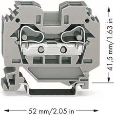 Купить WAGO Durchgangsklemme 10 mm Zugfeder Belegung: L Grau 284-101 50 St. (284-101) в магазине wardena.ru