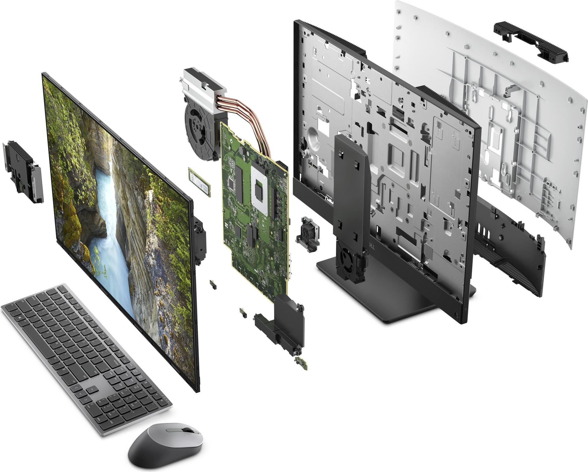 Купить Dell OptiPlex 7400 All In One - All-in-One (Komplettlösung) - Core i5 12500 / 3 GHz - vPro Enterprise - RAM 8 GB - SSD 256 GB - NVMe, Class 35 - Radeon RX 6500M - GigE, 802.11ax (Wi-Fi 6E) - WLAN: Bluetooth, 802.11a/b/g/ (V647X) в магазине wardena.ru