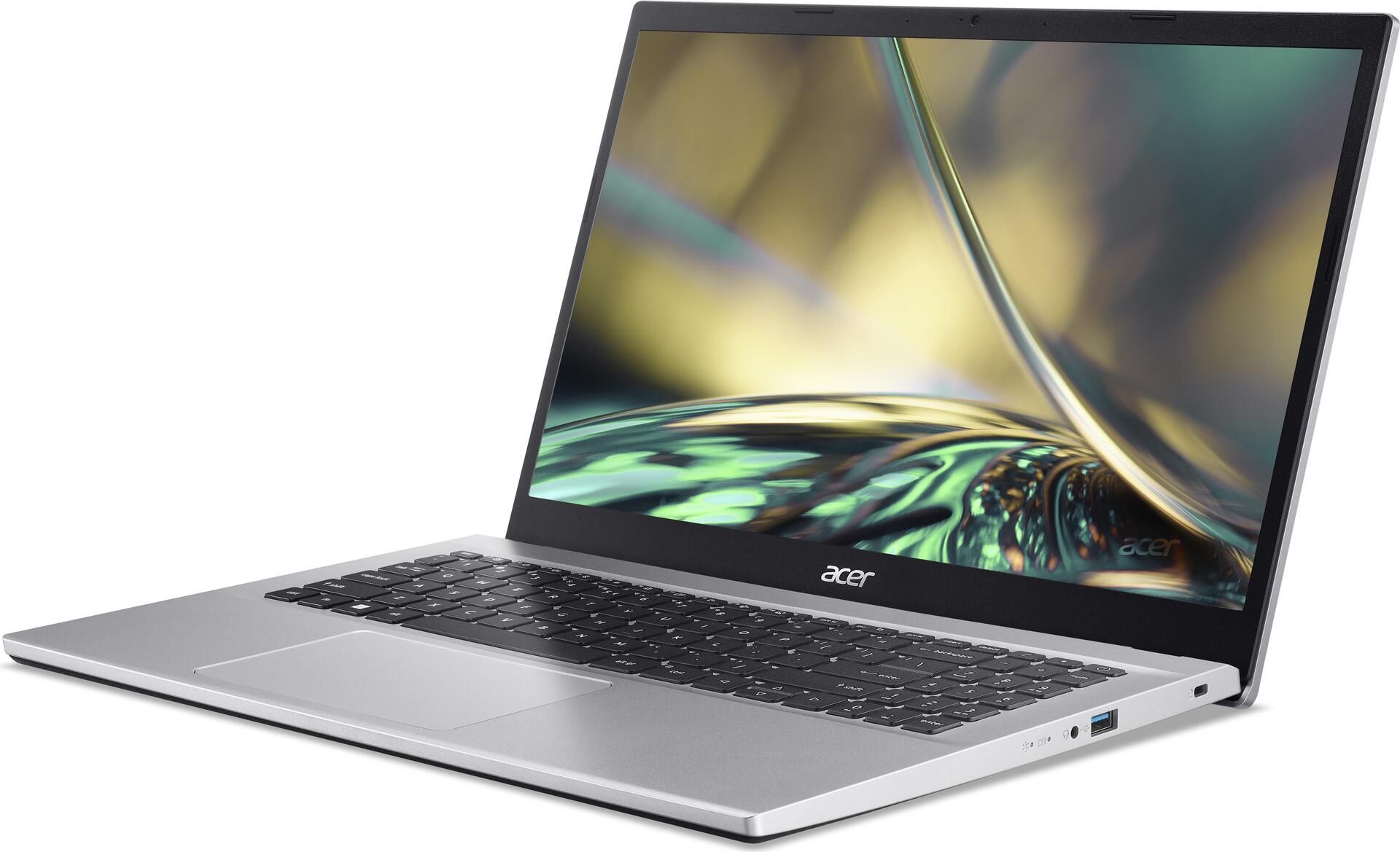 Купить Acer Aspire 3 A315-59 - Intel Core i3 1215U / 1.2 GHz - Win 11 Home - UHD Graphics - 8 GB RAM - 512 GB SSD - 39.6 cm (15.6") IPS 1920 x 1080 (Full HD) - Wi-Fi 5 - Reines Silber - kbd: Deutsch (NX.K6SEG.00N) в магазине wardena.ru