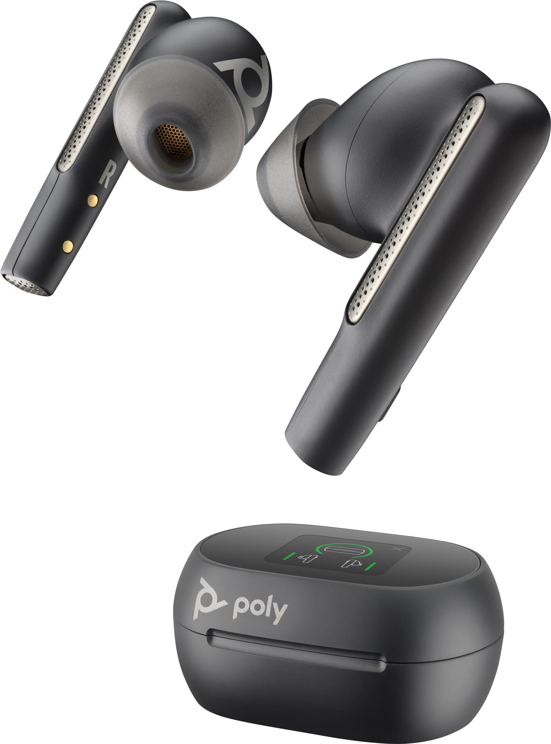 Купить Poly Voyager Free 60+ UC M - True Wireless-Kopfhörer mit Mikrofon - im Ohr - Bluetooth - aktive Rauschunterdrückung - Adapter USB-A via Bluetooth - Carbon Black - Zertifiziert für Microsoft Teams (7Y8G9AA) в магазине wardena.ru