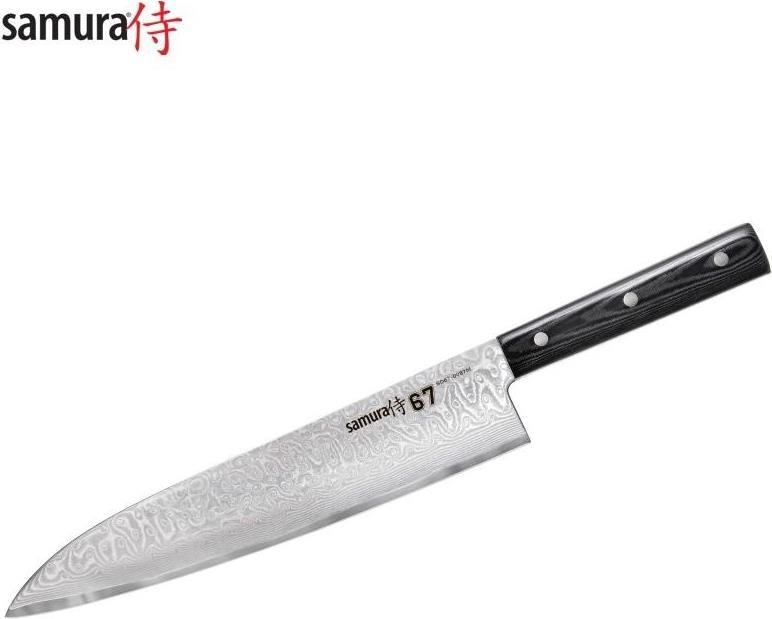 Купить Samura DAMASCUS 67 Universal-Kochmesser 240 mm aus AUS 10 Damaststahl 61 HRC (67 Lagen) (SD67-0087M) в магазине wardena.ru