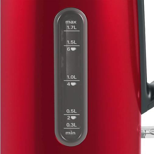 Купить Bosch TWK4P434 Wasserkocher 1,7 l Schwarz - Rot 2400 W (TWK4P434) в магазине wardena.ru