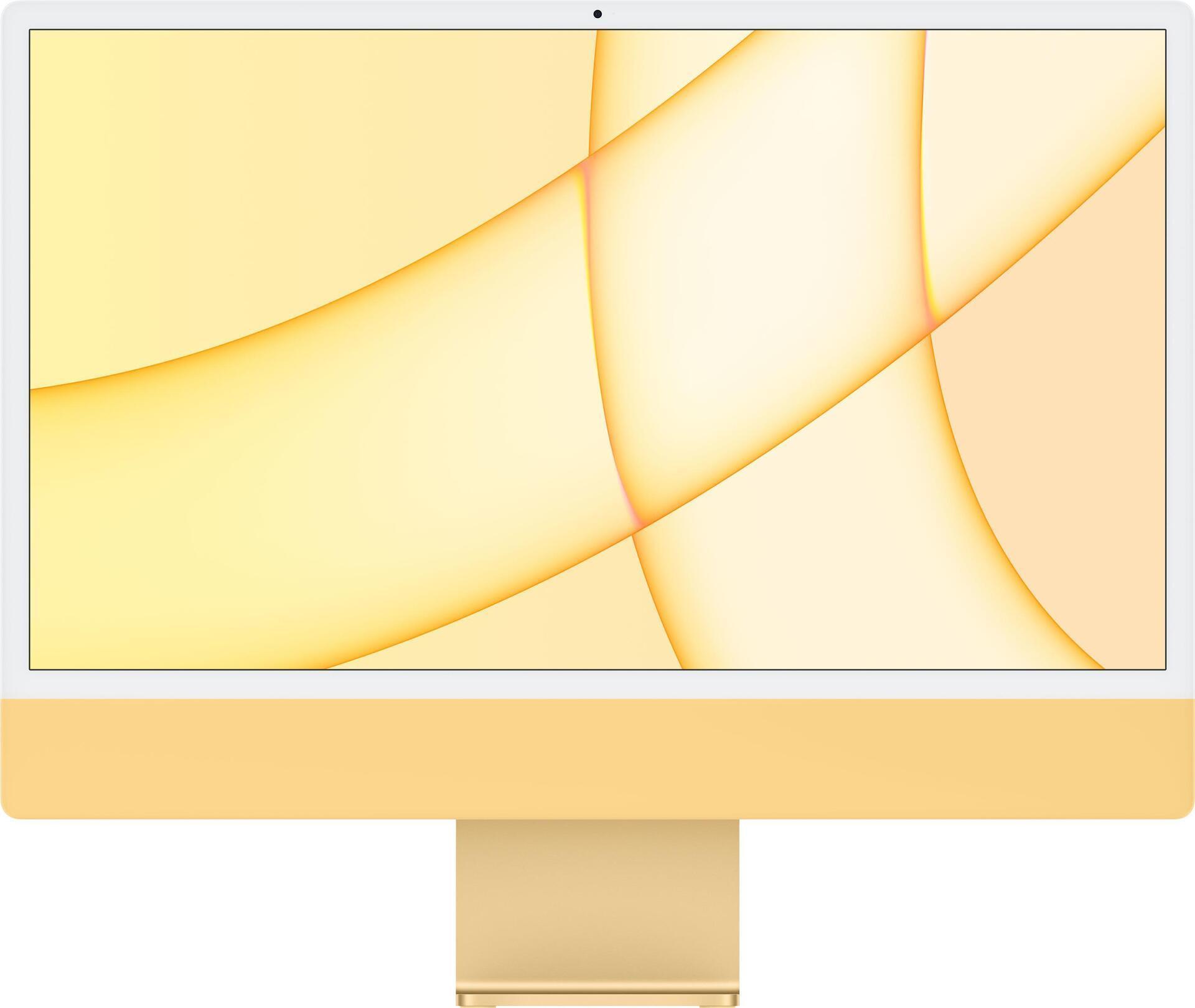 Купить Apple iMac 61 cm (24" ) 4480 x 2520 Pixel Apple M 8 GB 256 GB SSD All-in-One-PC macOS Big Sur Wi-Fi 6 (802.11ax) Gelb (Z12S) в магазине wardena.ru