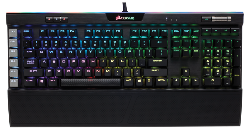 Купить Corsair Gaming K95 RGB PLATINUM Mechanical - Tastatur - USB - Deutsch - Schwarz (CH-9127014-DE) в магазине wardena.ru