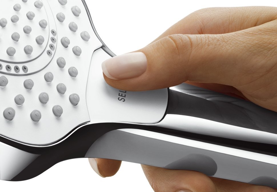 Купить Hansgrohe Croma Select E Multi  ручной душ хром-белый матовый 26810400 в магазине wardena.ru