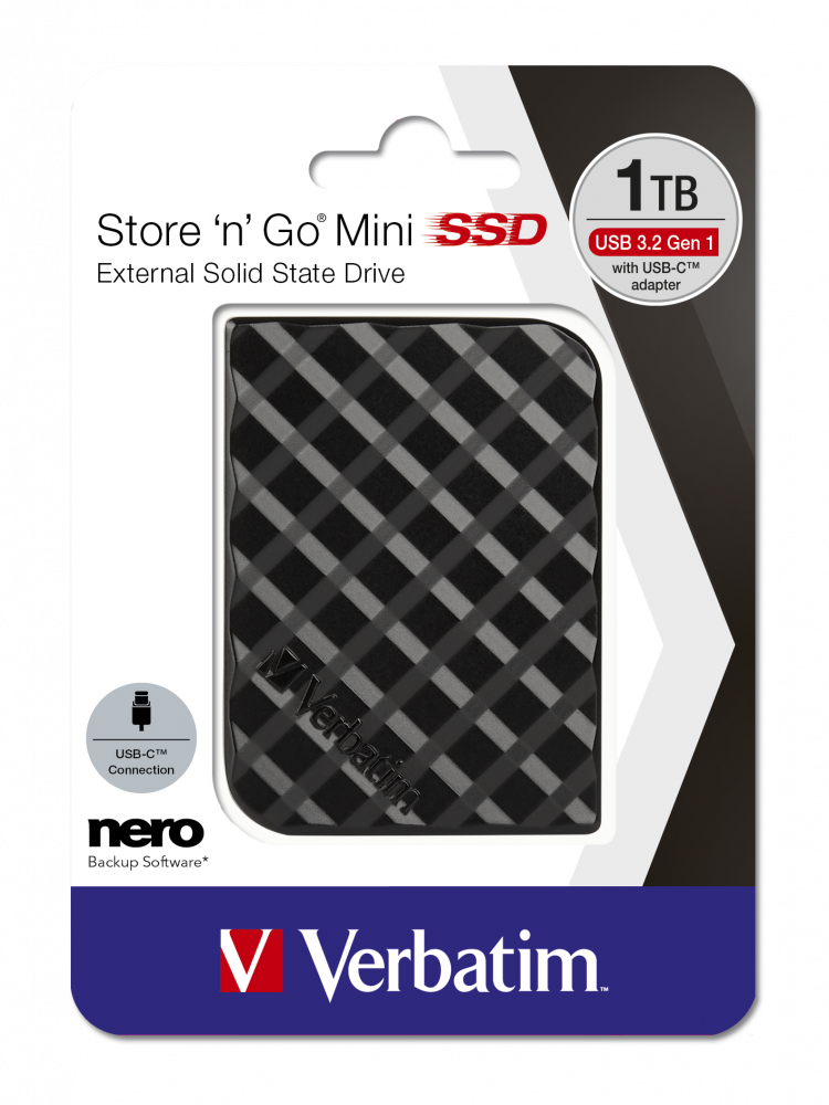 Купить Verbatim Store 'n' Go - Festplatte - 1 TB - extern (tragbar) - USB 3.2 Gen 1 - Schwarz (53237) в магазине wardena.ru