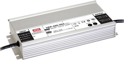 Купить Mean Well AC/DC-Printnetzteil HEP-480-36A 37.8 V/DC 13.3 A 478.8 W Ausgangsspannung regelbar, offene Kabelenden (HEP-480-36A) в магазине wardena.ru