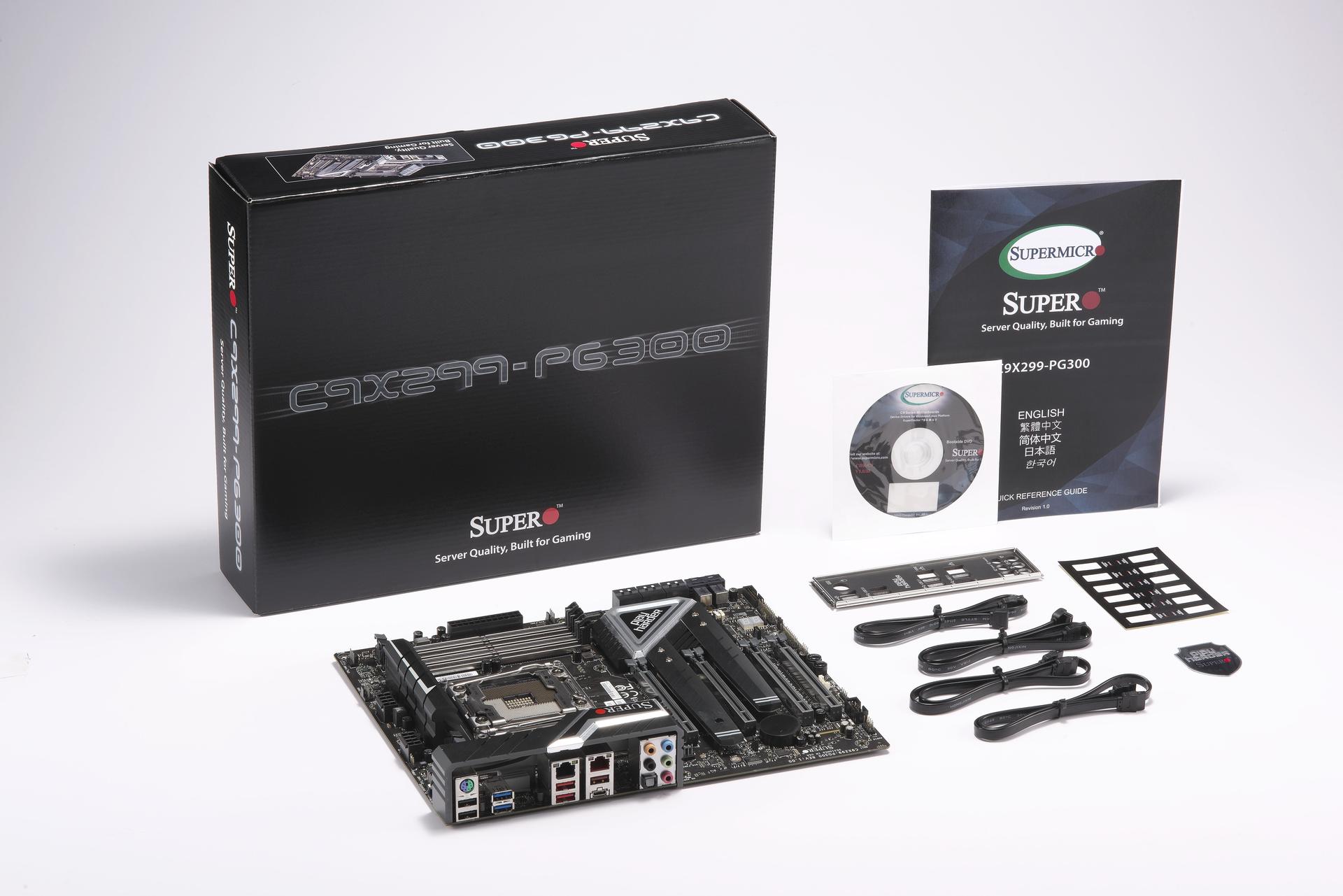 Купить Supermicro C9X299-PG300F - Motherboard - ATX - LGA2066 Socket - X299 - USB 3.0, USB 3.1, USB-C - 10 Gigabit LAN, Gigabit LAN - Onboard-Grafik - HD Audio (8-Kanal) (MBD-C9X299-PG300F-O) в магазине wardena.ru