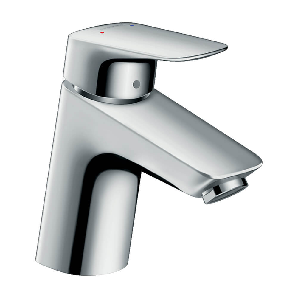 Купить Hansgrohe Logis Смеситель для раковины 70 однорычажный со сливным клапаном Push-Open хром 71077000 в магазине wardena.ru