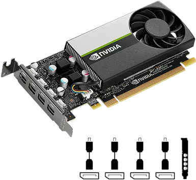 Купить Lenovo NVIDIA T1000 - Grafikkarten - T1000 - 4 GB GDDR6 - PCIe 3.0 x16 - 4 x DisplayPort - für ThinkStation P350 30E3, 30E4, P520 30BQ, P620 30E0, 30E1 (4X61E26088) в магазине wardena.ru