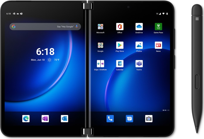 Купить Microsoft Surface Duo 2 - 5G Smartphone - Dual-SIM - RAM 8 GB / 128 GB - OLED-Display - 8.3" 2688 x 1892 Pixel (90 Hz) - Triple-Kamera 12 MP, 12 MP, 16 MP 12 MP - Obsidian (9C1-00008) в магазине wardena.ru