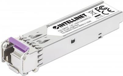 Купить INTELLINET Gigabit SFP Mini-GBIC Transceiver WDM bidirektional für LWL-Kabel 1000Base-BX-U (LC) Singlemode-Port, 80 km, BiDi WDM (RX1550/TX1490), MSA-konform für maximale Kompatibilität, silber (508797) в магазине wardena.ru