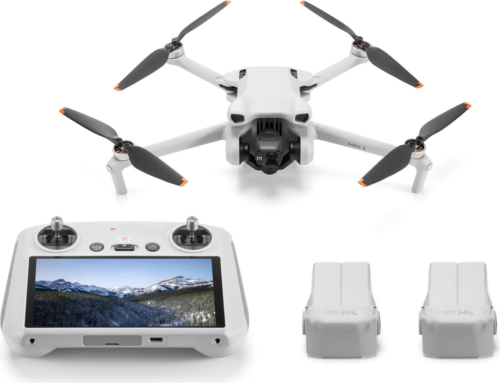 Купить DJI Mini 3 Fly More Combo & RC 4 Rotoren Quadrocopter 12 MP 3840 x 2160 Pixel 2453 mAh Grau (949912) в магазине wardena.ru