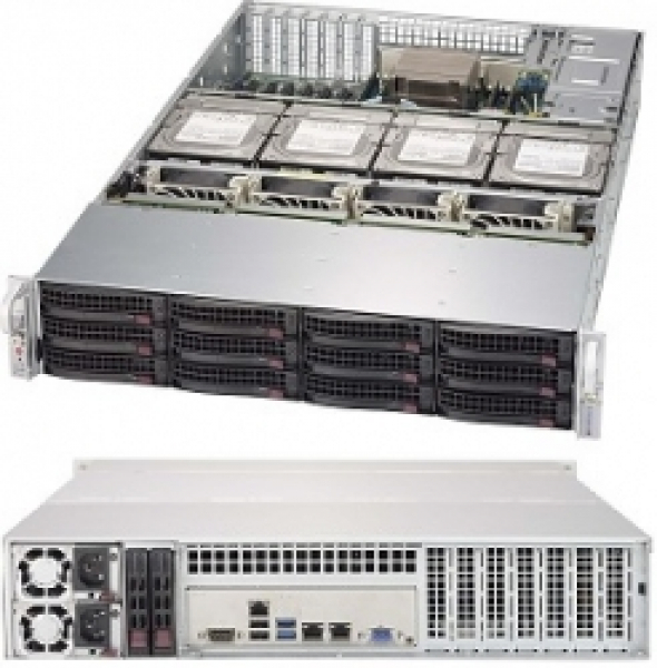 Купить Chassis Supermicro CSE-829HE1C4-R1K62LPB 2U 1600W Redundant Hot-Swap 16xHDD SATA/SAS в магазине wardena.ru