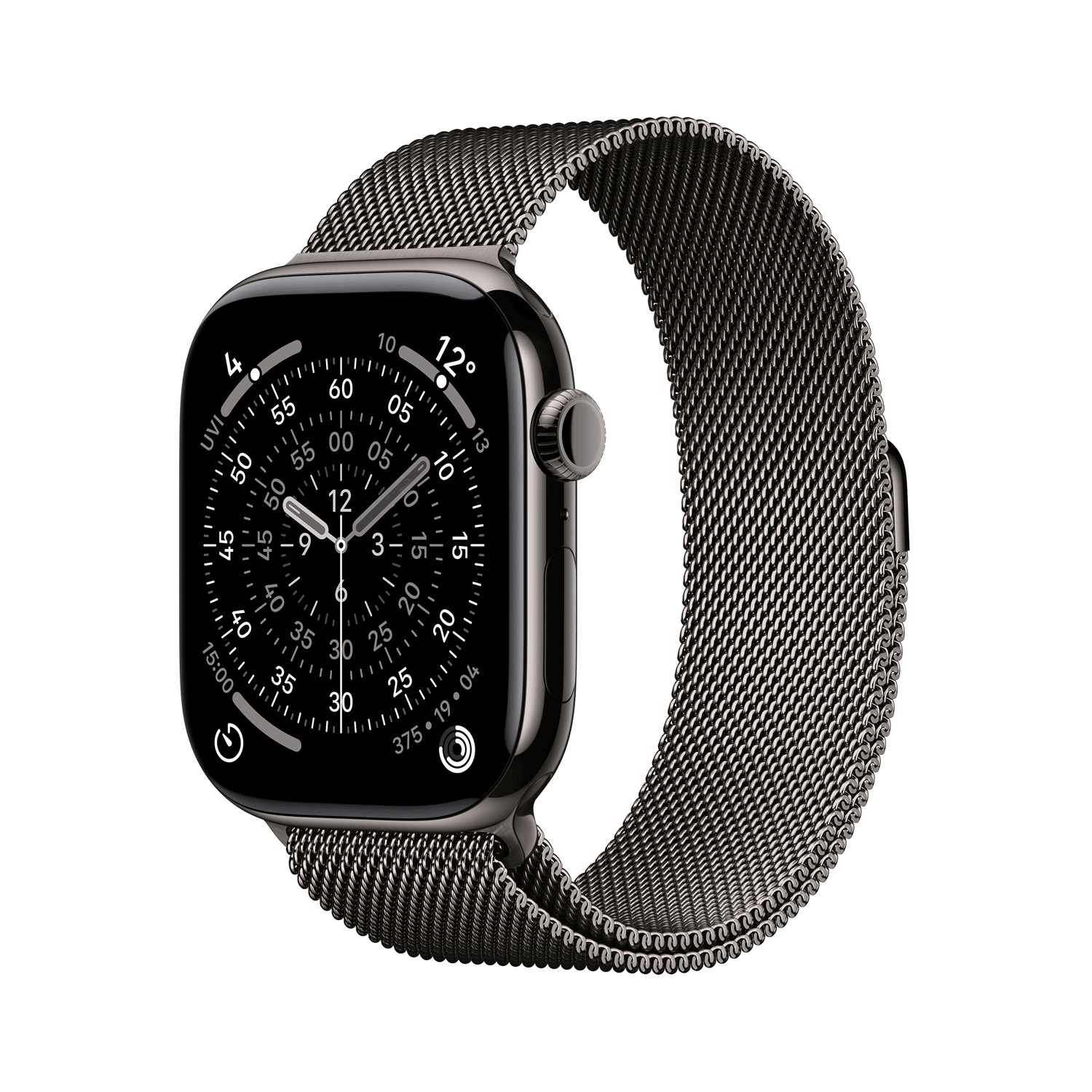 Купить Apple Watch Series 11 GPS + Cellular 46mm Slate Titanium Case with Slate Milanese Loop - M/L (MFD44ZR/A) в магазине wardena.ru