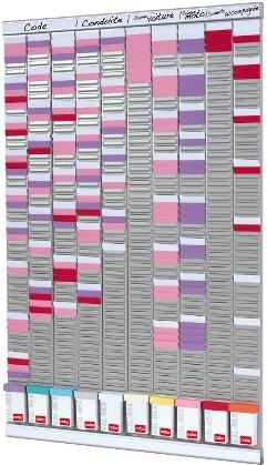 Купить NOBO Planer-Set - T-Kartentafel, 10 T-Kartenträger à 54 Schlitzen, Maße: (B)645 x (H)960 mm, Farbe: grau (2901000) в магазине wardena.ru