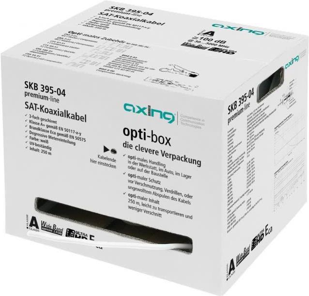Купить Axing Koaxialkabel SKB 395-04 250m Ring 3fach geschirmt in der opti-box - 100 100 (SKB39504) в магазине wardena.ru