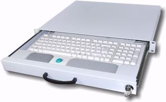 Купить Aixcase - Rack Keyboard Shelf - beige - 1U - 48.3 cm (19") (AIX-19K1U-W) в магазине wardena.ru