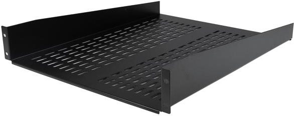 Купить StarTech.com 2 HE Fest montierter Fachboden für Server Rack - Schrank bis 22 Kg - 55cm Tief - belüftet - Rack-Shelf (belüftet) - Schwarz - 2U - 55,9 cm (22") (CABSHELF22V) в магазине wardena.ru