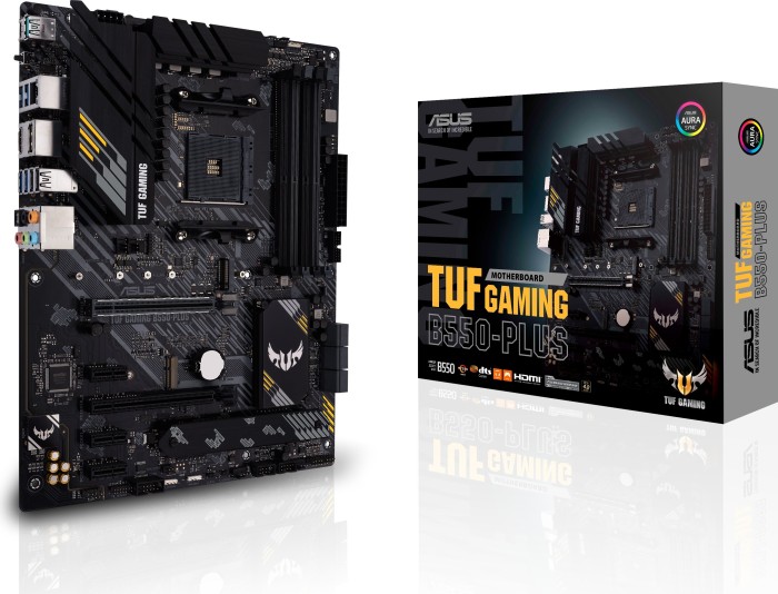 Купить ASUS TUF GAMING B550-PLUS - Motherboard - ATX - Socket AM4 - AMD B550 Chipsatz - USB-C Gen2, USB 3.2 Gen 1, USB 3.2 Gen 2 - 2.5 Gigabit LAN - Onboard-Grafik (CPU erforderlich) - HD Audio (8-Kanal) (90MB14G0-M0EAY0) в магазине wardena.ru