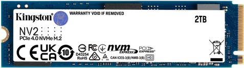 Купить Kingston NV2 - SSD - 2TB - intern - M.2 2280 - PCIe 4,0 x4 (NVMe) (SNV2S/2000G) в магазине wardena.ru