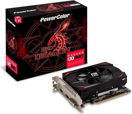 Купить PowerColor Red Dragon AXRX 550 4GBD5-HLE Grafikkarte AMD Radeon RX 550 4 GB GDDR5 (AXRX 550 4GBD5-HLE) в магазине wardena.ru