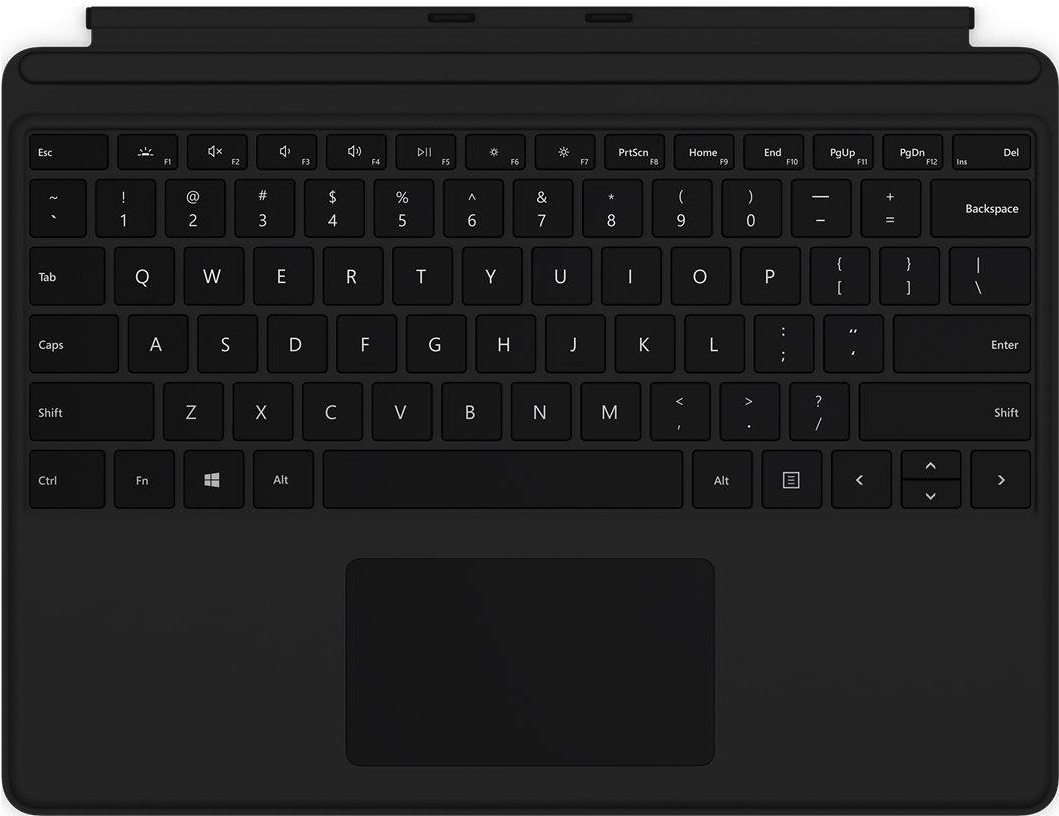 Купить Microsoft Surface Pro X Keyboard QWERTZ Deutsch Schwarz Microsoft Cover port (QJX-00005) в магазине wardena.ru