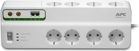 Купить APC SurgeArrest Performance - Überspannungsschutz - Wechselstrom 230 V - 2300 Watt - Ausgangsanschlüsse: 8 - 3,0m Schnur - Deutschland - weiß (PMF83VT-GR) в магазине wardena.ru